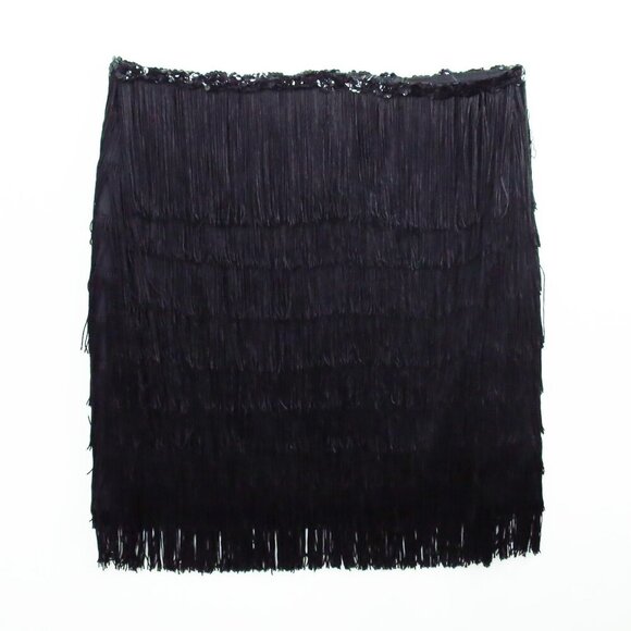 Betsey Johnson Cascade Fringe Skirt Y2K Size L NWT - Picture 2 of 10